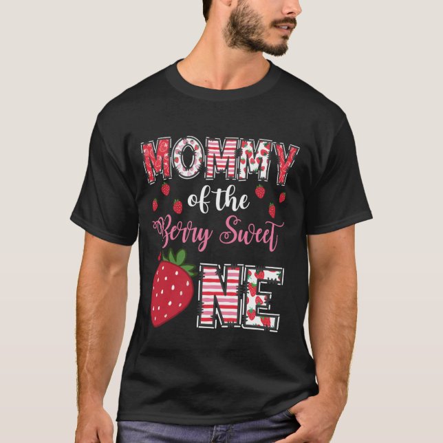 Camiseta Mamá De La Fresa Dulce Cumpleaños (Anverso)