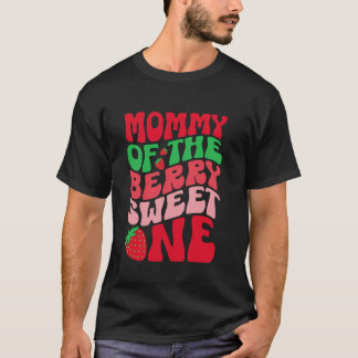 Camiseta Mamá de la fresa dulce cumpleaños número 1