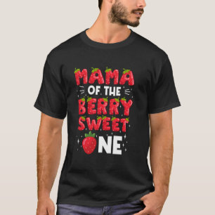 Camiseta Mamá de la fresa dulce familia de la fresa Matc
