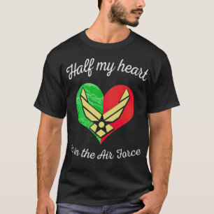 Camiseta Mamá de la fuerza aérea detiene mi amistad de caba