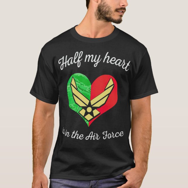 Camiseta Mamá de la fuerza aérea detiene mi amistad de caba (Anverso)