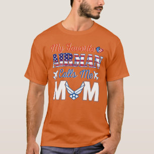 Camiseta Mamá de la Fuerza Aérea Mi Airman Favorito Me Llam