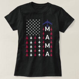 Camiseta Mamá de la Fuerza Aérea Orgullosa Mamá Esposa Mama