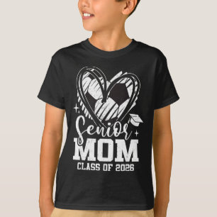 Camiseta mamá de la generación de 2026 corazón de graduació