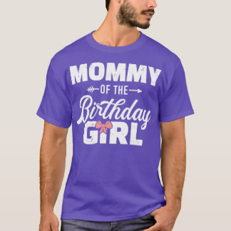 Camiseta Mamá de la hija de cumpleaños chica de la familia