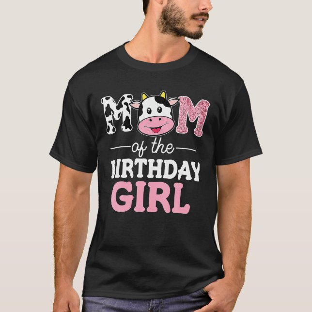 Camiseta Mamá De La Madre De La Chica De Cumpleaños, Madre  (Anverso)