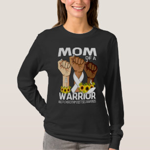 Camiseta Mamá De La Mano De Un Guerrero Con Múltiples Exost