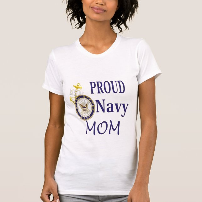 Camiseta Mamá de la marina de guerra (Anverso)