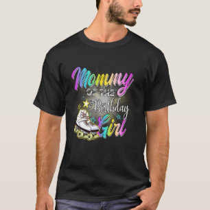 Camiseta Mamá de la niña cumpleañera patinadora sobre rueda