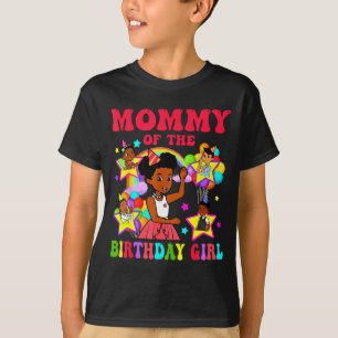 Camiseta Mamá de la niña de cumpleaños familia de muñeca ro