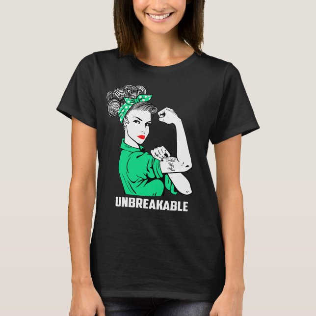 Camiseta Mamá de la parálisis cerebral irrompible (Anverso)