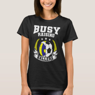 Camiseta Mamá de la pelota Papá ocupado criando jugadores d