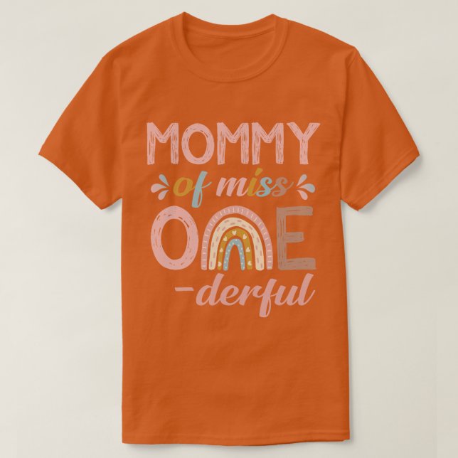 Camiseta Mamá de la pequeña Miss Maravilloso Boho de cumple (Diseño del anverso)