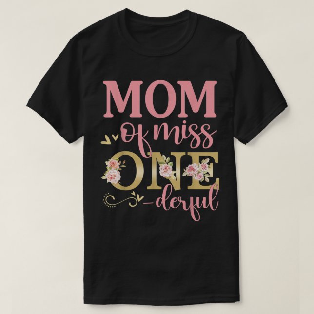 Camiseta Mamá de la Pequeña Miss Onemaravillosa Familia de  (Diseño del anverso)