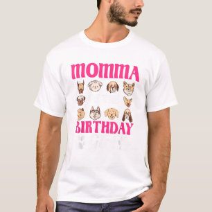 Camiseta Mamá de la perrita cumpleañera