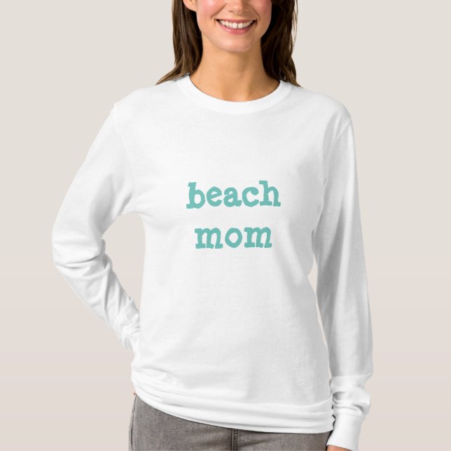 Camiseta mamá de la playa (Anverso)
