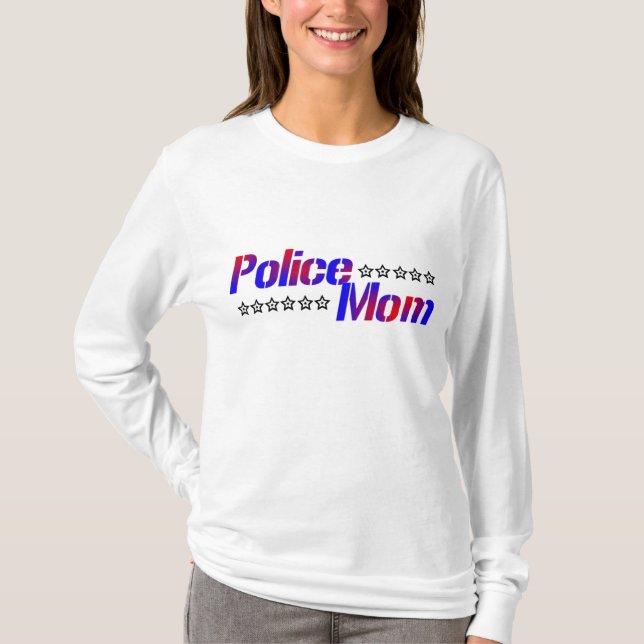 Camiseta Mamá de la policía (Anverso)