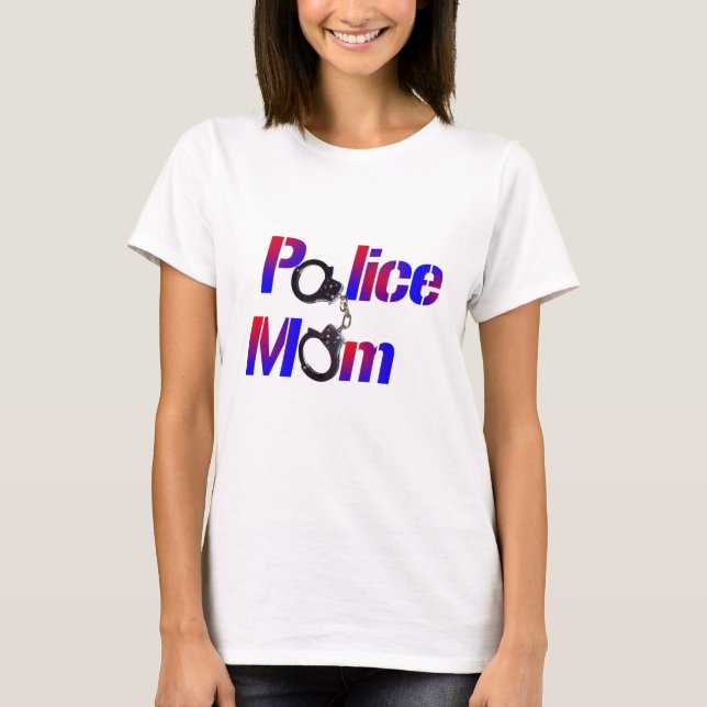 Camiseta Mamá de la policía (Anverso)