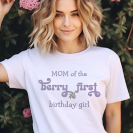 Camiseta Mamá de la primera cumpleañera hada de la baya