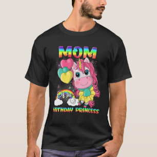 Camiseta Mamá De La Princesa De Cumpleaños Dabbing O Flossi