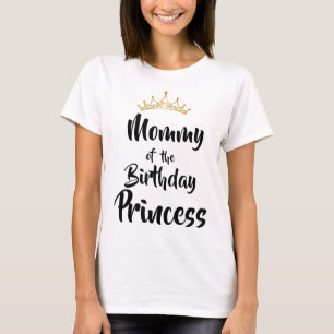 Camiseta Mamá De La Princesa De Cumpleaños Familia Que Coin