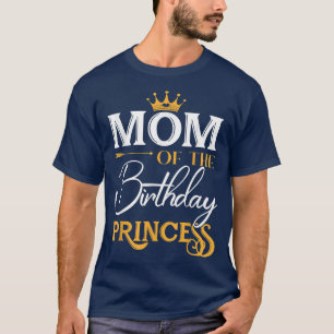Camiseta Mamá De La Princesa De Cumpleaños Famosa Mamá Gran