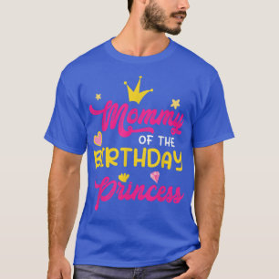 Camiseta Mamá de la Princesa del Cumpleaños Mamá Madre Mama