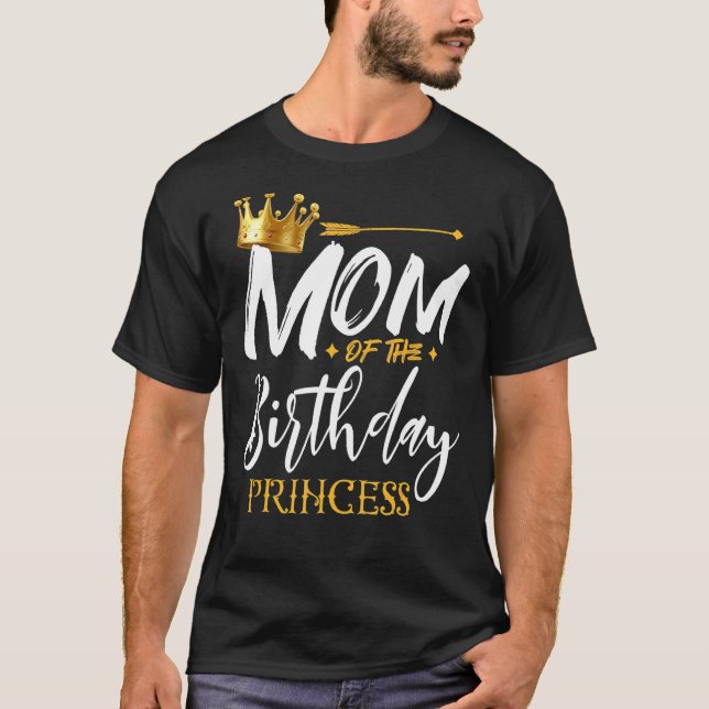 Camiseta Mamá De La Princesa Nacida Mamá Abuela N (Anverso)