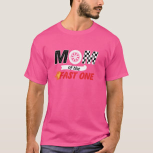 Camiseta Mamá De La Rápida Familia De Carros De Un Cumpleañ