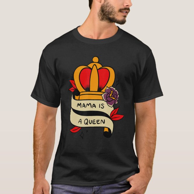 Camiseta Mamá de la Reina Bendecida (Anverso)