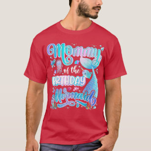 Camiseta Mamá De La Sirena Chica De Cumpleaños Familia Cump