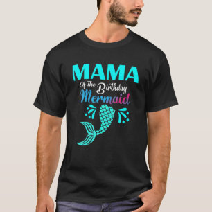 Camiseta Mamá De La Sirena Cumpleaños Cumple Con La Fiesta 