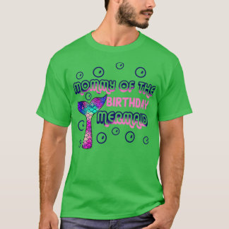 Camiseta Mamá de la sirena de cumpleaños 28
