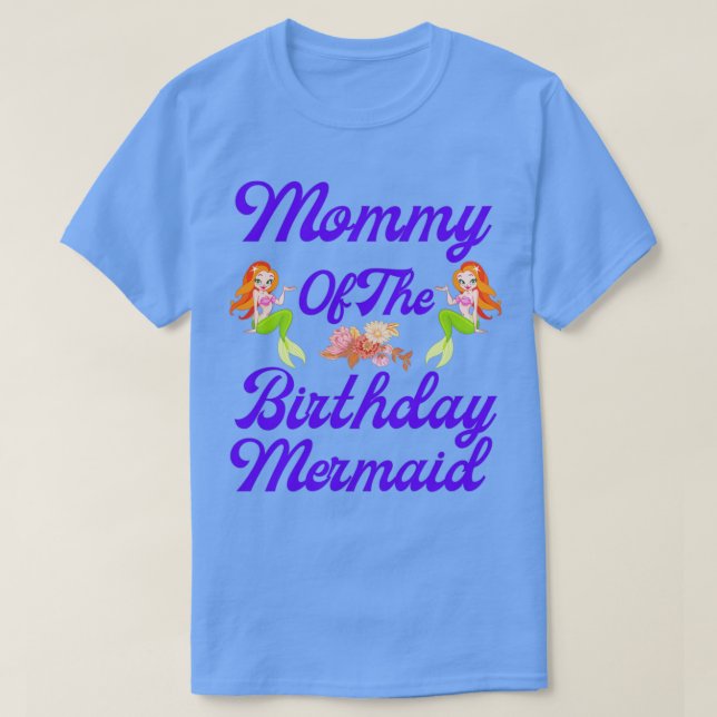 Camiseta Mamá De La Sirenita De Cumpleaños 20 (Diseño del anverso)