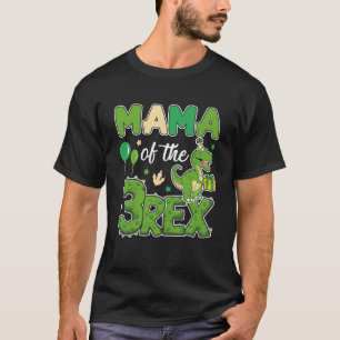 Camiseta Mamá De La Triple Mata De La Familia De Dinosaurio
