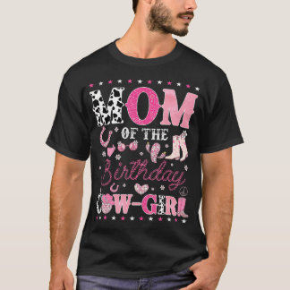 Camiseta Mamá de la vaquera del cumpleaños Disco Rodeo Occi