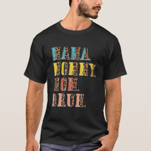 Camiseta Mamá de la vieja mamá del leopardo de bruh, divert