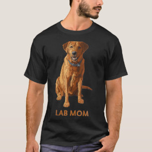 Camiseta Mamá de laboratorio Fox Red Labrador Recuperador P