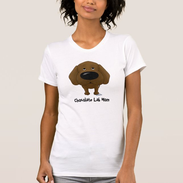 Camiseta Mamá de Labrador del chocolate (Anverso)