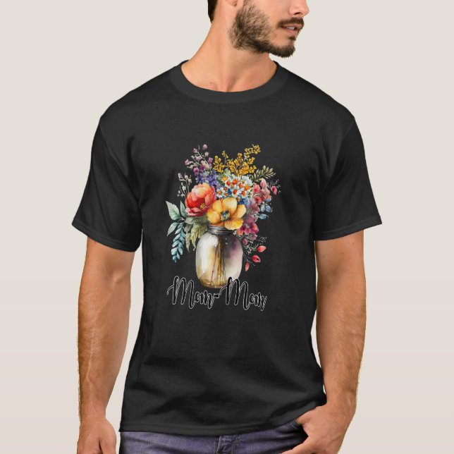 Camiseta Mamá de las flores silvestres (Anverso)