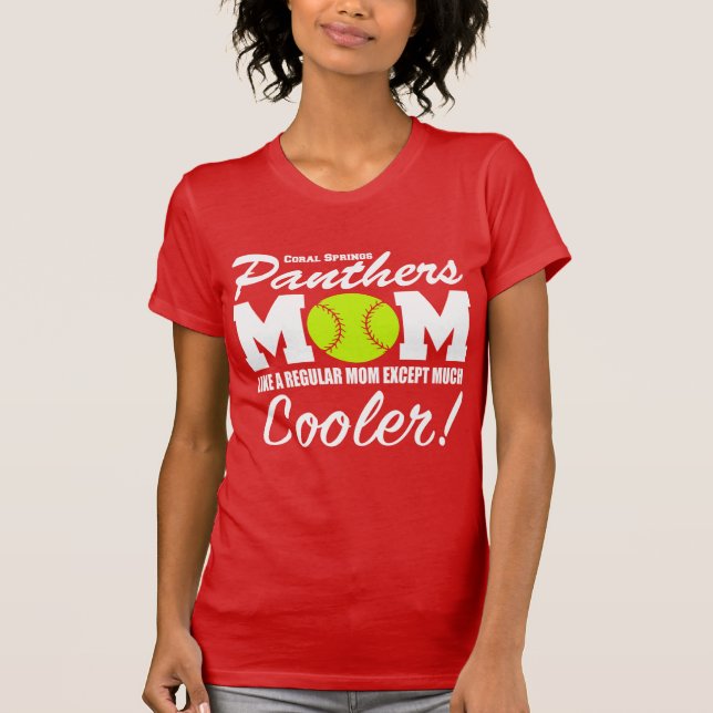 Camiseta Mamá de las panteras de Coral Springs (Anverso)