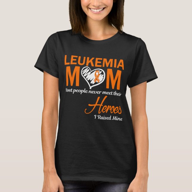Camiseta Mamá de leucemia crié al mío (Anverso)