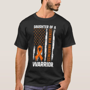 Camiseta Mamá de leucemia Papá Chicas Hija de un guerrero