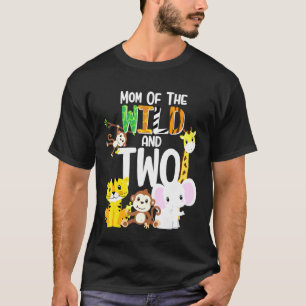 Camiseta Mamá De Lo Salvaje Y Dos Temas Del Zoológico Saf