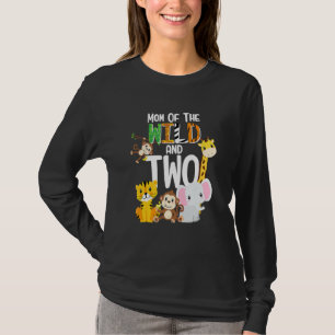 Camiseta Mamá De Lo Salvaje Y Dos Temas Del Zoológico Safar