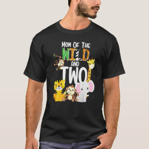 Camiseta Mamá De Lo Salvaje Y Dos Temas Del Zoológico Safar