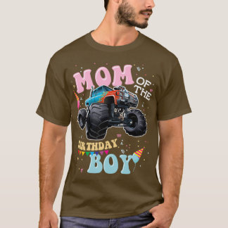 Camiseta Mamá de los Camiones Monstruos de Cumpleaños
