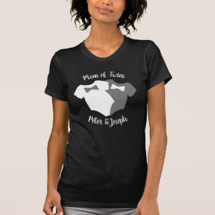 Camiseta Mamá De Los Chicos Gemelos Camisas De Traje