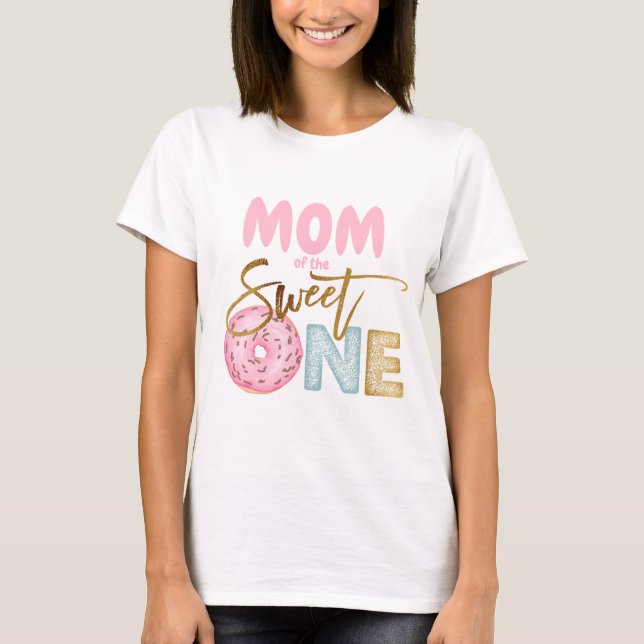 Camiseta Mamá de los dulces, primer cumpleaños, tema de Don (Anverso)