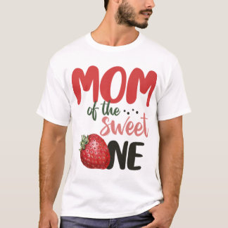 Camiseta Mamá De Los Dulces Un Dulce Un Cumpleaños De Fresa